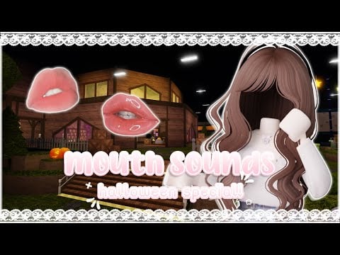 ꒰ roblox asmr 🌸꒱ if you TINGLE, you LOSE ♡ halloween mouth sounds!