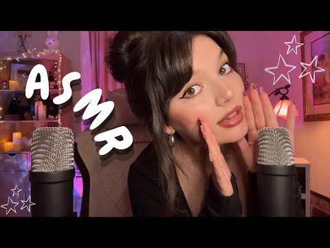 Fast ASMR Mouth Sounds In Both Ears | Ear To Ear Breathy Whispers, Mic Scratching, and More!