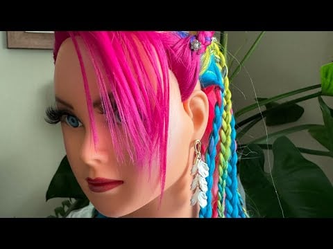ASMR | Mermaid Braids Hairstyling - Hairstyles | Perfectionist - Hair Fixing - Finishing Touches 😆