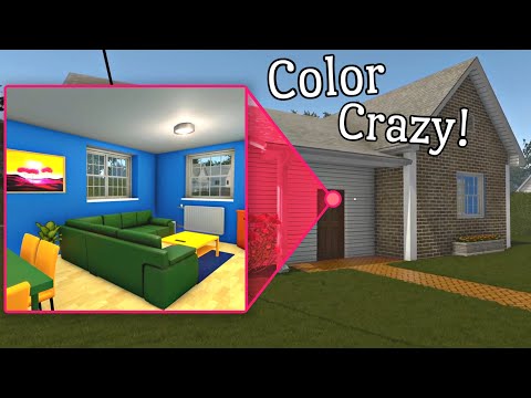 ASMR House Flipper | Color Explosion House