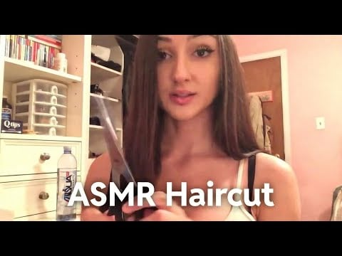 ASMR Relaxing Haircut Roleplay Hair Brushing and Cutting