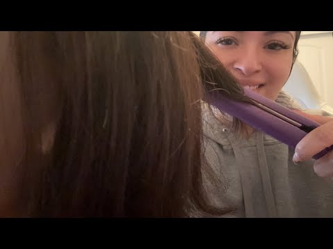 ASMR| Styling & Brushing your hair- no talking (personal attention)