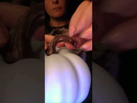 Fast Tapping and Scratching On A Plastic Pumpkin 🎃