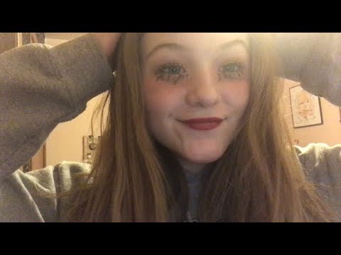 ASMR vampire makeup look || whispering, tapping