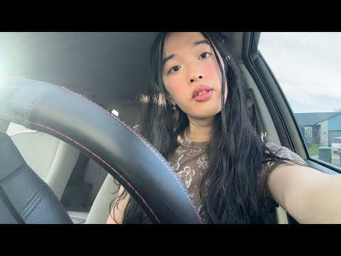 ASMR in my car 🚗 (tapping + mouth sounds)