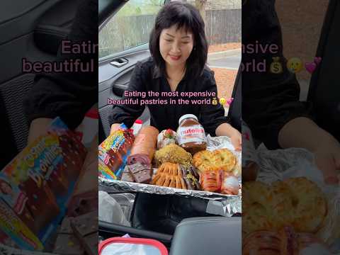 Eating the most expensive beautiful pastries in the world… #food #eating #mukbang #dessert