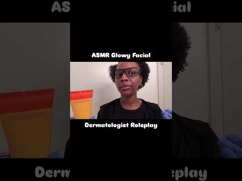 ASMR Glowy Facial Dermatologist Roleplay  #skincare  #satisfyingvideo  #visualtingle