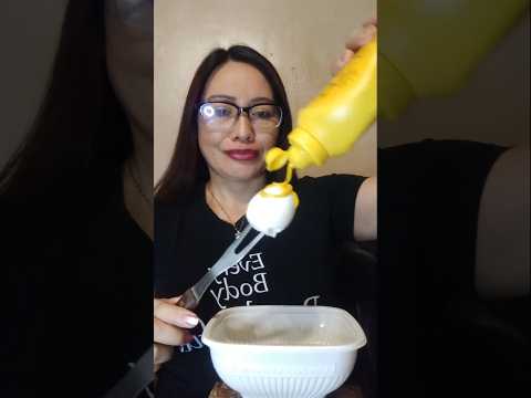 BOILED EGG WITH MUSTARD #viral #food #shortsfeed #mukbang #everyone #eating #asmr #tiktok #foodie
