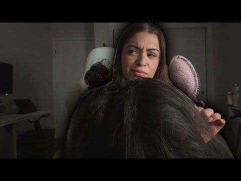ASMR| Stranger brushes your hair after someone beats you up 😱