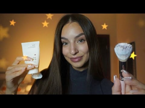 Sleepiest Spa Session Ever 😴 SPA CLINIC : Face Massage, Serum, mouth sounds  💕