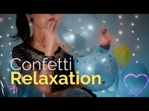 Relaxing Balloon Play ASMR 🎈 Satisfying Confetti Sounds for Sleep & Relaxation (No Talking)