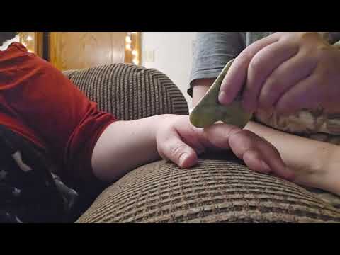 🫲 ASMR Hand & Arm Attention w/Massage,  Jade Tool + Shirt Fixing 🫱