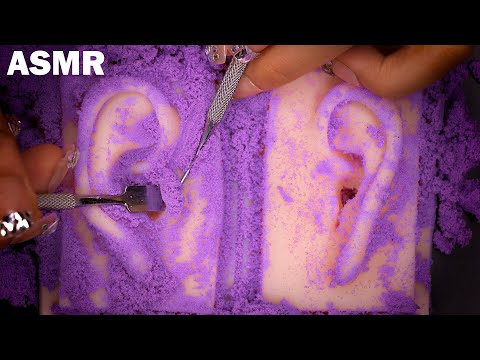 [ASMR] Rough ear cleaning deep into the eardrums (Kinetic Sand, Roleplay)