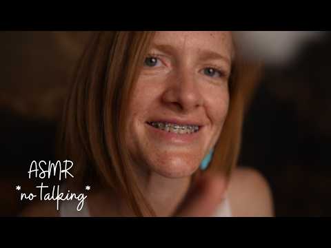 ASMR *No Talking* Hair Play (personal attention, face brushing, hand movements)