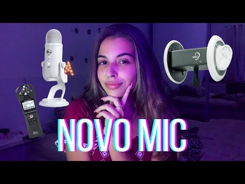 ASMR TESTANDO O MICROFONE NOVO DO CANAL 🎙️