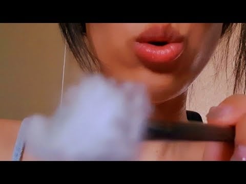 ASMR Only Fluffy Pick Ear Cleaning 🌫💤 binaural, left to right, both ears, blowing, kiss, heartbeat