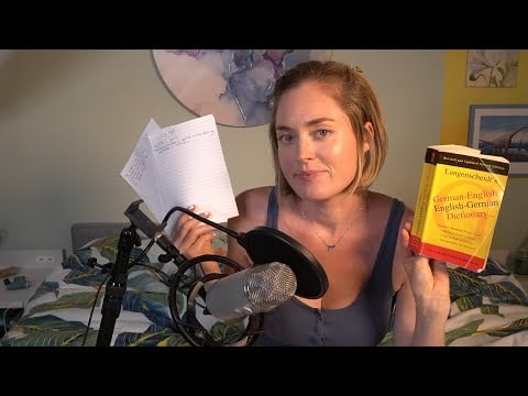 ASMR (American Accent): Wörterbuch-Suche (und schriebe) für ein Gedicht