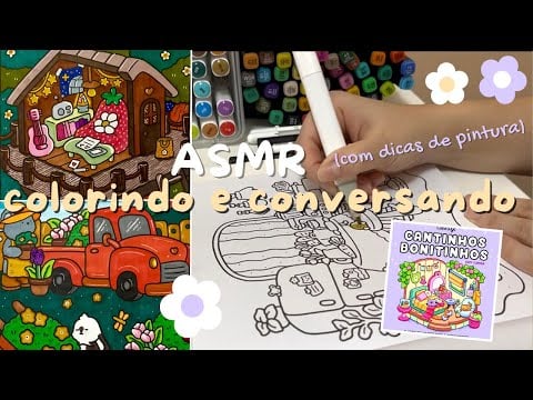 Colorindo Coco Wyo | ASMR caseiro com sussurros e sons de boca