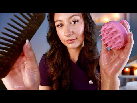 ASMR Most RELAXING Scalp Treatment & Massage Roleplay 😴 💤