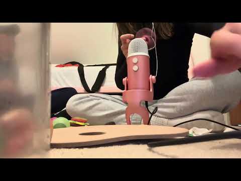 My cousin tries ASMR for the first time!