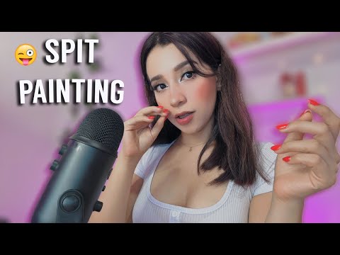 #ASMR | Spit Painting 👄 | | Asmr SUEÑO PROFUNDO ||💤
