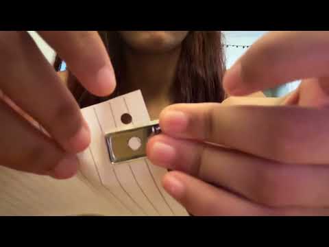 asmr playing with mini stationary 📓📎📌🗓️