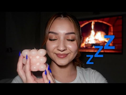 ASMR - Candle Tapping, Crackling & Whispers 🕯️🔥