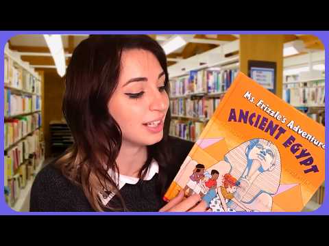 4 Minute ASMR | Helping Log Children's Books at the Library
