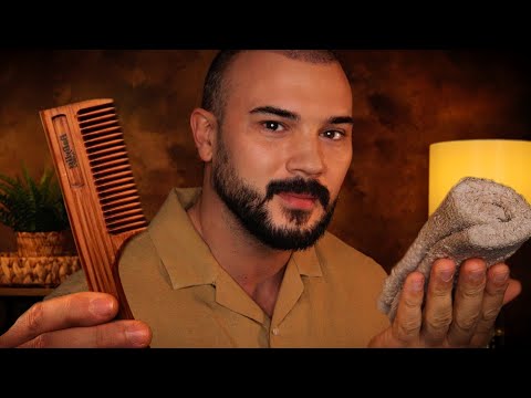 ASMR Face Treatment (Manifestation Sounds) Hair Combing - Face Brushing - Oil Massage - Deep Sleep