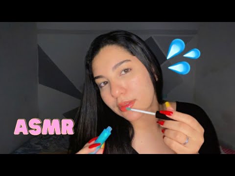 ASMR | SONS MOLHADOS DE BOCA+GLOSS👄💦🤤  #asmrvideo #sonsdeboca