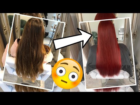 i dyed my hair red...