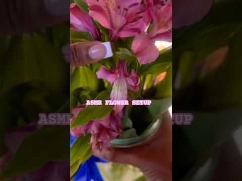 Thank you to ma sister fo ma flowers🌸🌷😊 #asmrshorts #asmrsounds #flowers #relaxing #relax