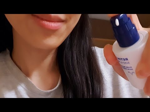 ASMR Skincare On You Before Sleep (No Talking) ✨️ pampering, face touching, skin scratching, makeup