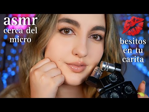 asmr CERCA DEL MICRO con B3SITOS en tu carita Ale ASMR para dormir