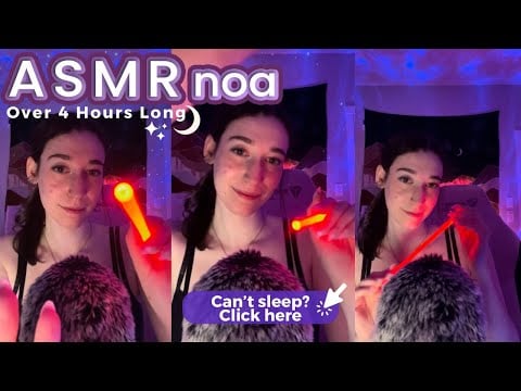 4 HOURS of #asmr to help you ease anxiety and fall asleep 💕| live #133