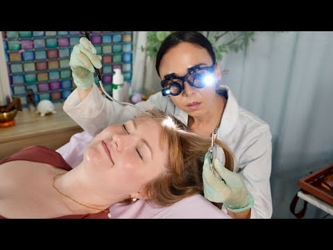 ASMR Cranial Nerve + Scalp & Back Exam | Sensory Tests, Real Person Medical Tingles for Deep Sleep