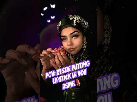 💄Bestie putting lipgloss on you ASMR #asmr #makeup