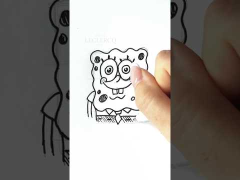 SPONGEBOB How to draw Drawing ASMR🎧 #spongebob #asmr #art #funny #satisfyingvideo