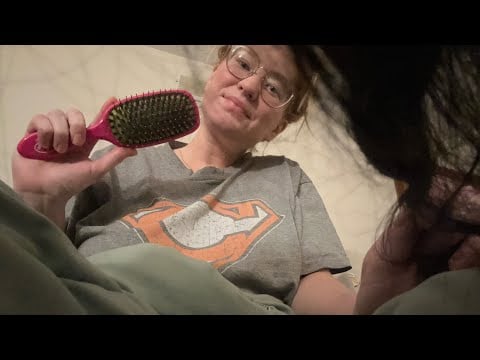 LOFI ASMR: Brushing your hair + chit chatting ☕️✨