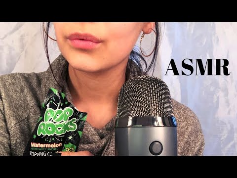 ASMR Pop Rocks (whisper ramble + mouth sounds)