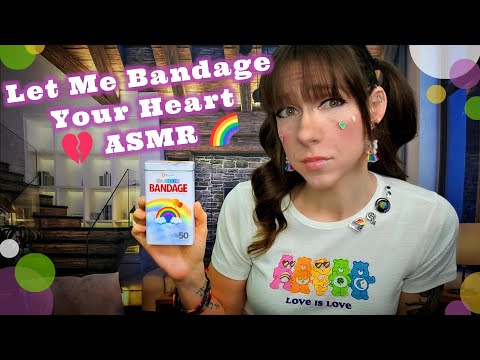 🌈 Healing Whispered ASMR | Rainbow Bandaids, Affirmations & Emotional Care 🩹