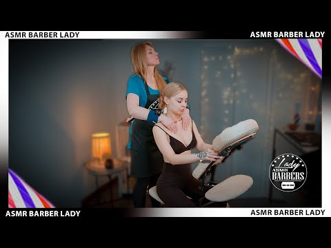 ASMR Neck and Shoulder Massage by Barber Lady Lida