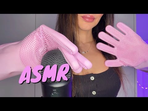 ASMR| Silicone Scrub Gloves That Give You Instant Tingles 😵‍💫🧤(German/Deutsch)