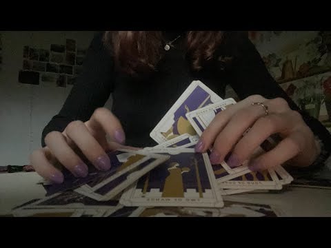 FAST AND AGGRESSIVE Tarot Card ASMR dim lighting no talking 