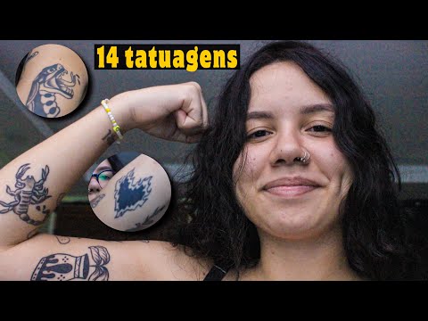 Mostrando todas as minhas tatuagens! 💉ASMR com sussurros