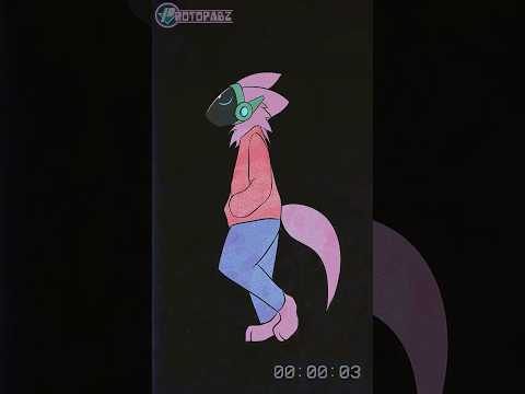 Walking Protogen animation (Loop) #animation #antent #protogen #furry #clipstudiopaint