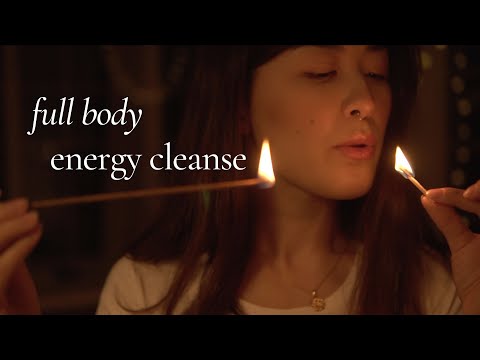 ASMR Full Body Energy Cleanse for Sleep (Plucking, Finger flutters, hand movements)