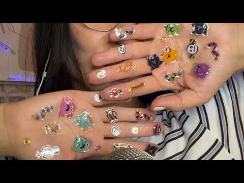 3D stickers ASMR - clicky sounds 