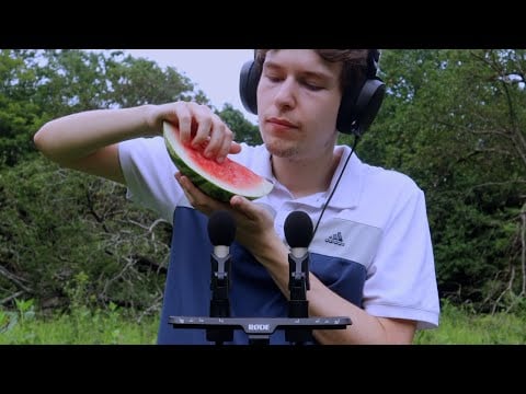 Outdoor ASMR Whispers and Fruit Tapping