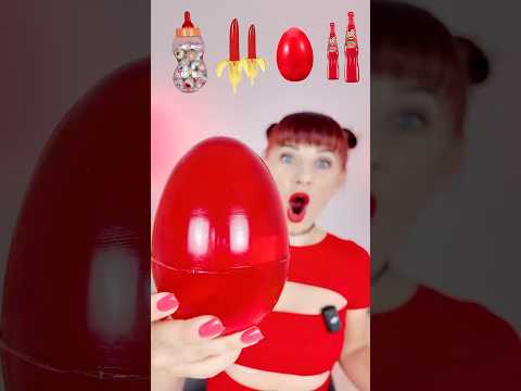 ASMR Giant Gummy Red Egg, Eyeballs Bottle, Gummy Banana  #mukbang